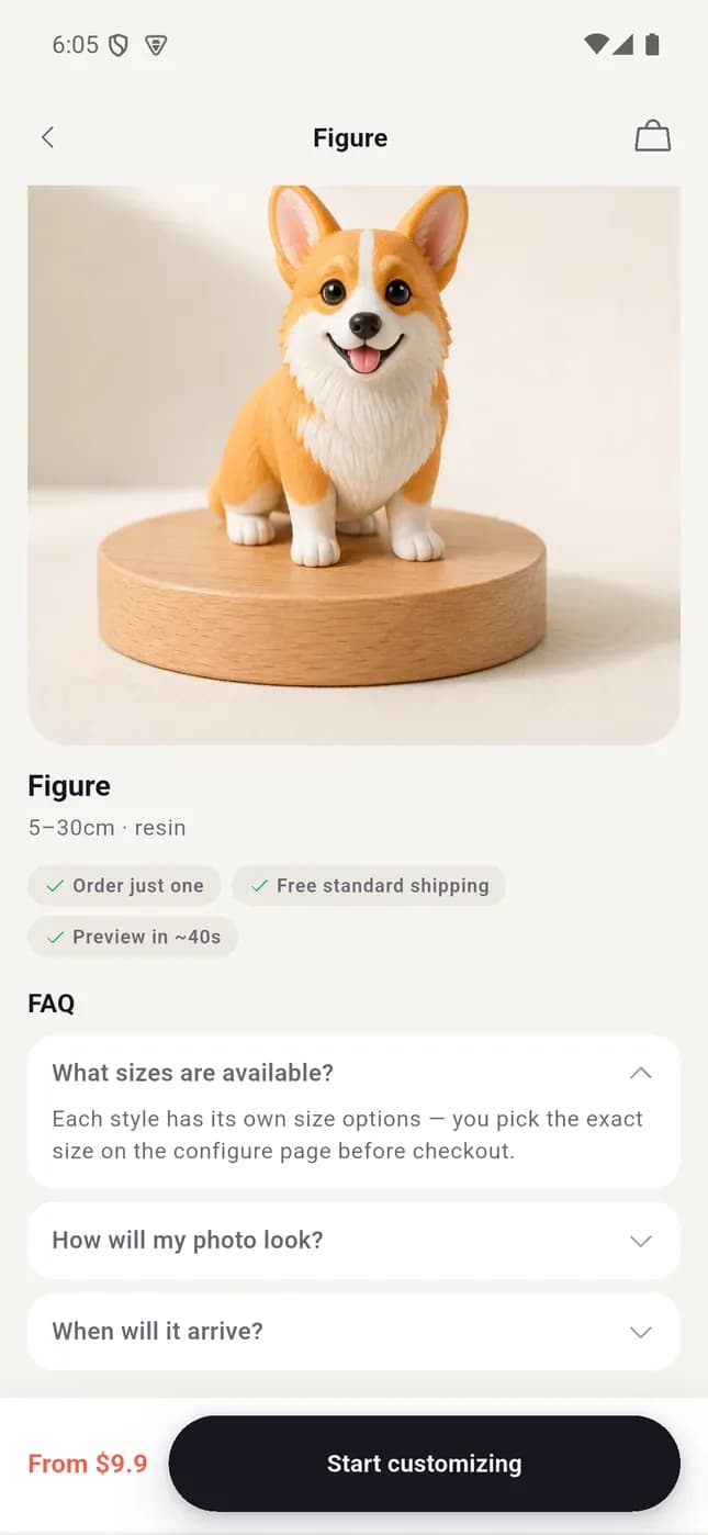 AnyMade app on a phone