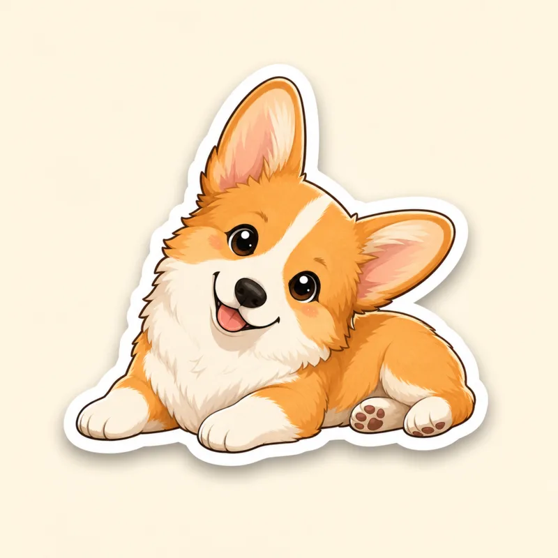 Merch work of 跳跳 · 柯基